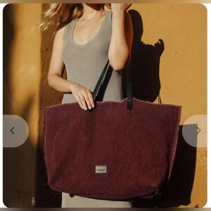 Graf Lantz Hana Boat Canvas Bag Color Is Fig Made In The USA